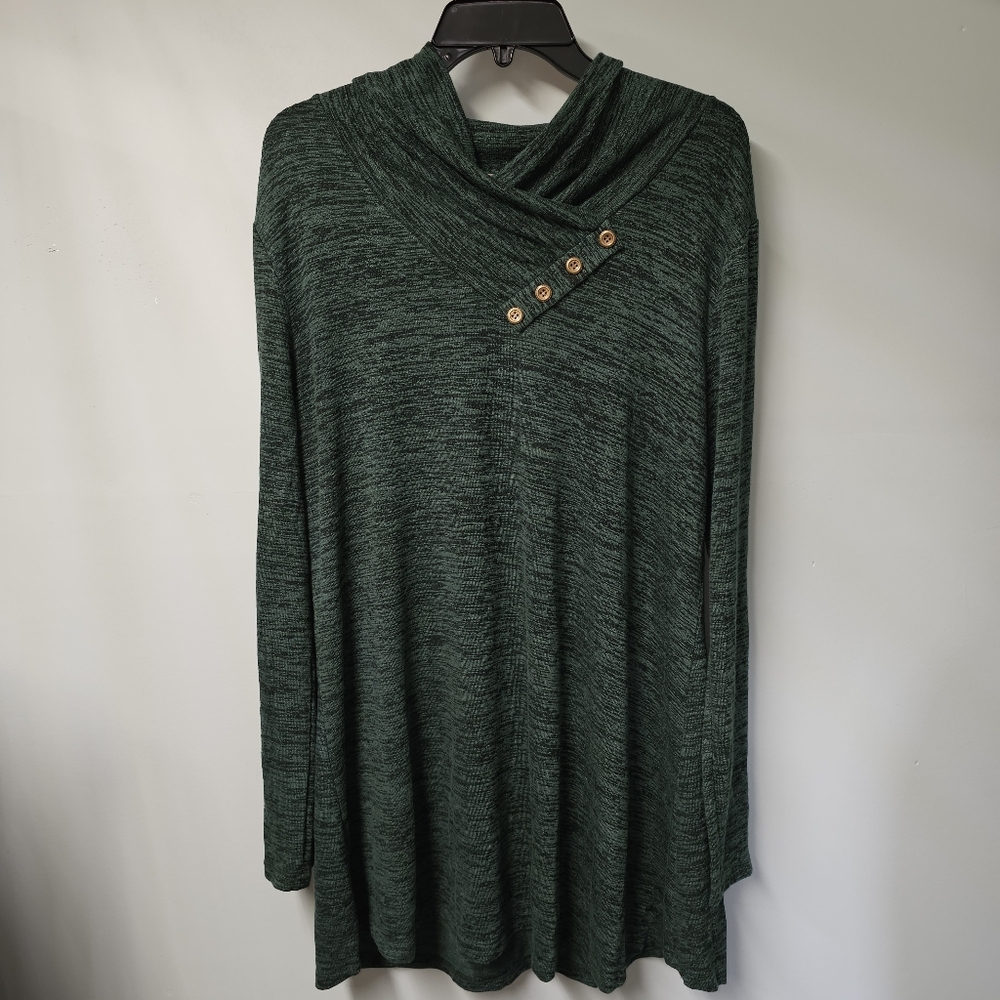 NWT MIUSEY Green 3x Tunic Top - Picture 6 of 6